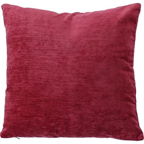 Coussin velours 40 x 40 cm Rouge Grenat Velvet (1/4)
