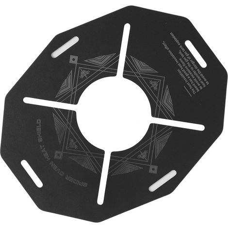Plaque de protection anti-chaleur pour réchaud de camping en acier inoxydable, disque perforé anti-dérapant et anti-brûlure pour cuisson en extérieur (1/5)
