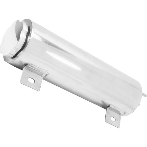Vase d'expansion de radiateur en acier inoxydable poli avec supports, boulons et vis - Fournitures industrielles 3x10 (1/5)