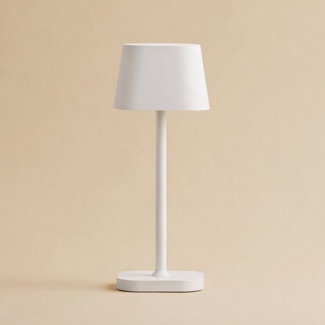 Lampe de Table Rechargeable Sans Fil Blanc - Luminaire Design à Intensité Variable - PANGIVO