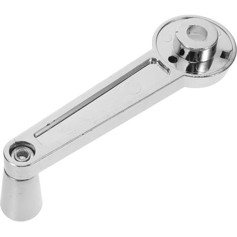 Poignée Rotative de Rechange en Fer Argenté pour Parasol de Terrasse Angle Réglable et Entretien Facile, pour Balcon et Extérieur (1/5)