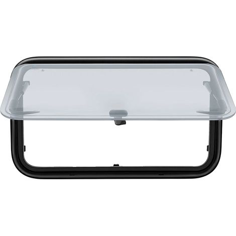 Ventana para autocaravana, marco de aleación de aluminio, 70 x 40 cm, 2,3 kg, cristal acrílico resistente a los rayos UV, recubrimiento por pulverización electrostática. (1/5)
