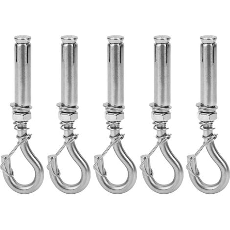 Crochet à Boulon D'expansion M8, Lot De 5, Vis en Acier Inoxydable 304 à Coupelle Ouverte, Robuste pour Les Applications Industrielles (1/5)