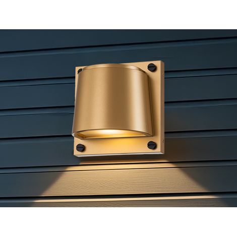 LED Außenwandleuchte SCOUT Downlight Messing, Höhe 16,5cm (1/5)