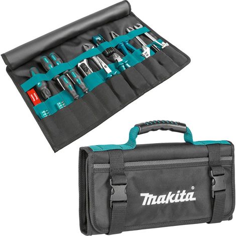 Makita E-15506 Tool Wrap with Handle & Front Pocket Blue Tool Roll Strap System