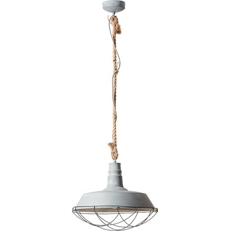 BRILLIANT Lampe Rope Pendelleuchte 47cm grau Beton 1x A60, E27, 60W, geeignet für Normallampen (nicht enthalten) Für LED-Leuchtmittel geeignet (1/5)