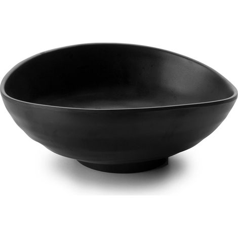 Bol ovale en mélamine 24x20x9 - Noir