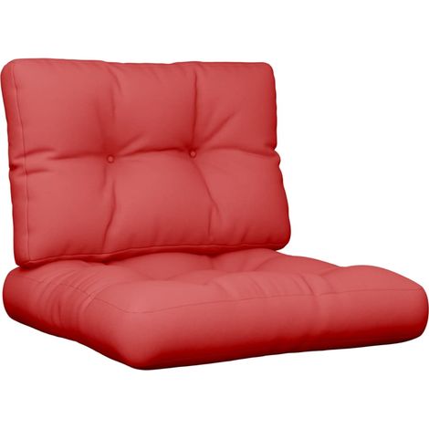 Maison Exclusive - Palettenkissen 2-tlg. Rot Stoff