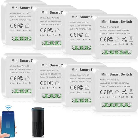 Smart Module interrupteur éclairage 1 voie Double commande Mini DIY Interrupteur Wi-Fi (1/5)