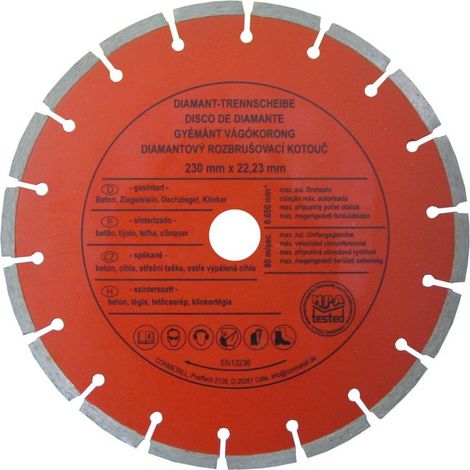 CON P Trennscheibe 230 x 22,23 mm Diamant für Beton segmentiert für Winkelschleifer