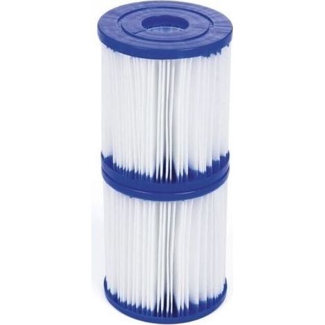 Bestway 58093 Set of 2 cartridges Type I,Bestway 58093 Cartridges Type I, Cartridge Filter Pool Type I for Bestway Pump of Pool, Filter Pool Type I for The Cleaning of hoses (1/4)