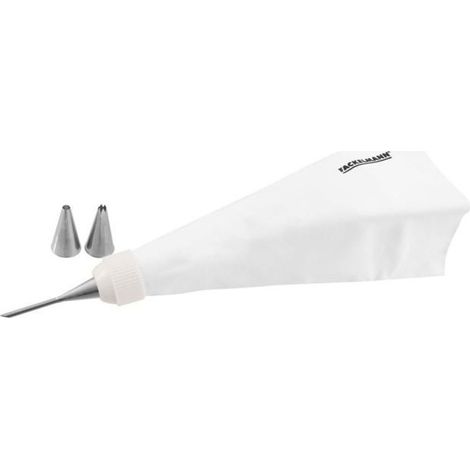 Poche a douille professionnelle - FM PROFESSIONAL - Réemployable - 3 douilles inox - 28 cm