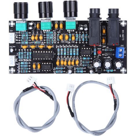Module amplificateur carte AMP Audio 2 entrées microphone 2 canaux sonores XH-M273 DC12-24V (1/5)