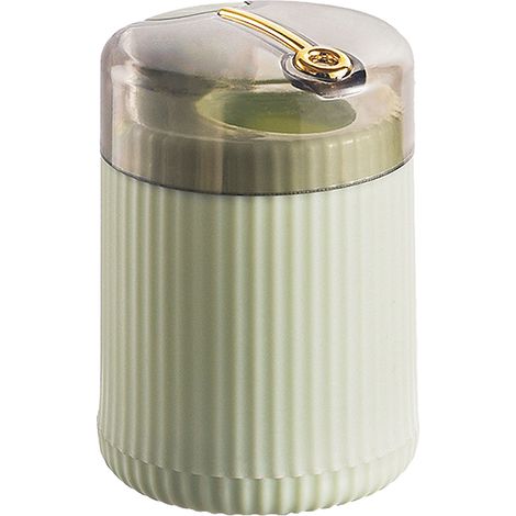 Porta stuzzicadenti a scomparsa, dispenser a pressione, scatola portaoggetti compatta per la casa, verde chiaro (1/5)