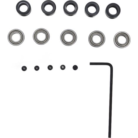 Kit de 5 outils de rechange pour fraise à profiler, roulements en acier et guides à billes à montage inférieur
