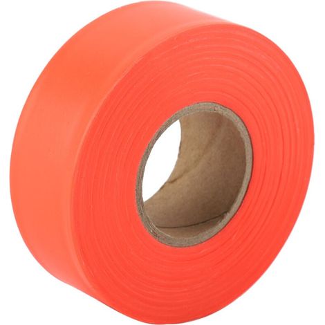 Gut sichtbares Absperrband für Camping, Markierungsband auf Rolle, Absperrband, nicht klebendes Absperrband für Gärten im Freien (orange)