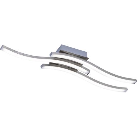 Plafoniera da Interno a LED in Metallo Nickel Opaco