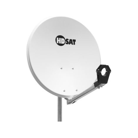 HDSAT Parabole satellite acier 60cm reconditionnée avec Support LNB en Acier Galvanisé (1/2)
