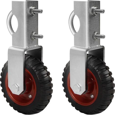 6-inch,  2-pack door roller wheels,  500LBS kit,  150mm farm door support wheel,  suitable for 3.8cm to 5.8cm round door pipe (1/5)