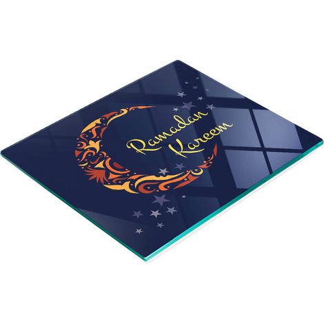 Ramadan Kareem Multifunktionales dekoratives Glas-Küchenbrett 60x52 cm (1/5)