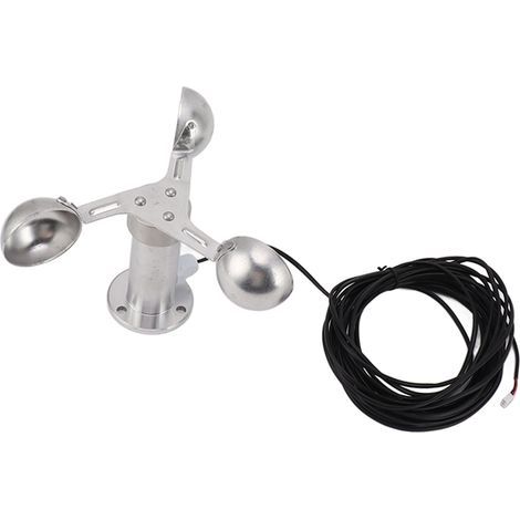Aluminum Alloy Anemometers Wind Speed Monitoring Sensor 3 Cup Anemometer 0-3.8V
