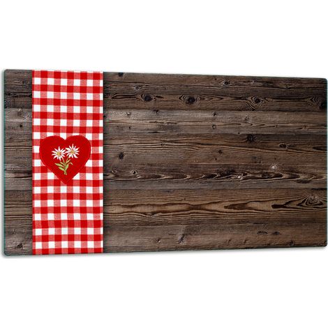 Tagliere della lastra di vetro 52x30 a cuore legno (1/5)