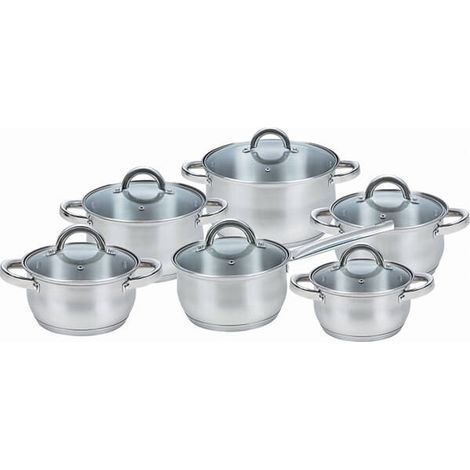 Maestro Set de cacerolas de acero inoxidable 16-24 cm