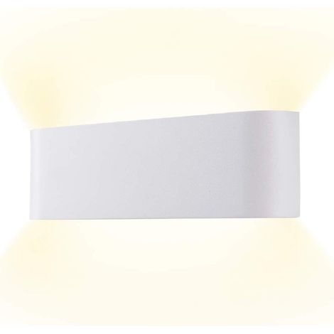 Applique murale blanche moderne, lampe de maquillage d'intérieur avec éclairage LED supérieur et inférieur, utilisée pour l'éclairage mural de la salle de bain (1/5)