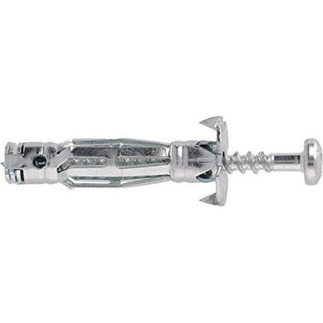 Molly m101016-xj Multi Molly caviglie metallo con vite truciolare, diametro 5 x 60 mm, Grigio, Set di 16 pezzi