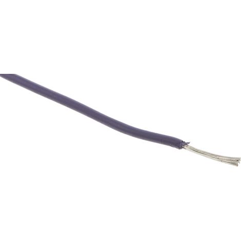 Fils de connexion RS PRO UL3266, 17 0,33 mm² 22 AWG, 300 V, XLPE Violet, 100m ( Prix pour Bobine de 100 Mètres )