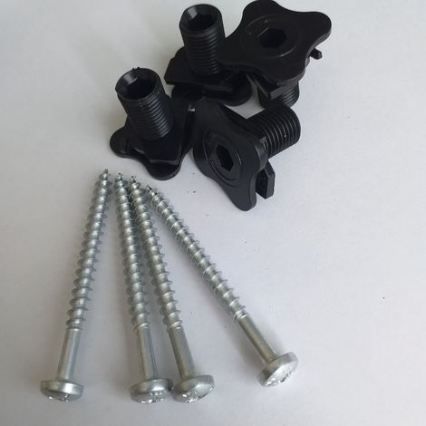 Sachet De 4 Vis Tête cylindrique TC 5X60 Avec 4 Ecrou Nylon-1 pièce (1/3)