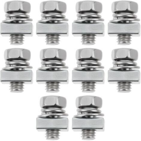 Store Lot de 20 écrous carrés de fixation de batterie pour tondeuse à gazon M5 x 10 mm Compatible avec Ariens Compatible avec MTD (1/5)