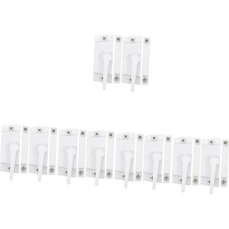 10 Ensembles Serrures de Fenêtre Carrées pour Fenêtres Coulissantes Verrouillage Sécurisé Installation Facile Accessoires de Quincaillerie