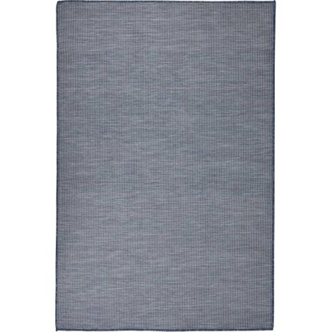 Outdoor-Teppich Flachgewebe 120x170 cm Blau