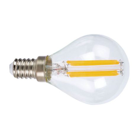 Bombilla con filamento Led mini globo transparente DUOLEC E14 luz cálida 4W -