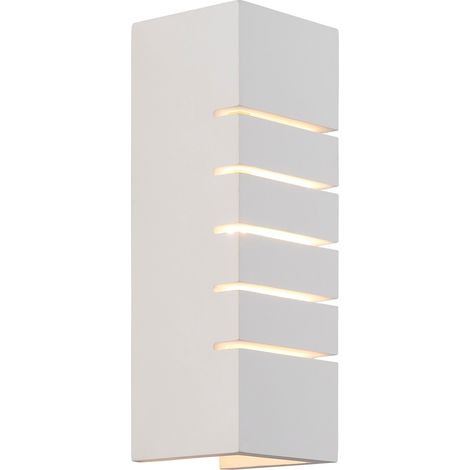 Applique murale LANCIO Square Plâtre Blanc, H.21.5 - IP20 - G9 /Nordlux Intérieur (1/5)