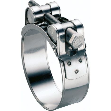 Collier de serrage à tourillons - Pour tuyau épais et armé - Acier inoxydable A2 26-28 - Boîte de 5 (1/3)