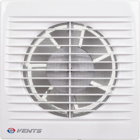 Ventilatore domestico 125 230V 16W 180m3/h 35dB da parete con timer (stile WC) 125ST