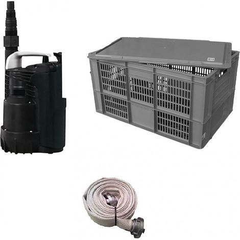 Pompa sommergibile Floody600 Kit completo Kit di trasporto + flessibile