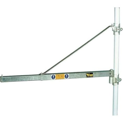 Vigor 49732-15 Braccio per Paranchi Elettrici Allungabile 75 110 cm Acciaio Zincato Portata 600 Kg