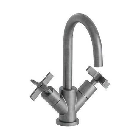 Lavabo Cross Road Melangeur Monotrou + Vidage Metal Brosse Robinetterie CROSS ROAD - CRISTINA ONDYNA CR22677