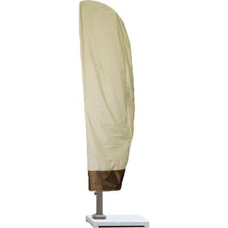 Copertura impermeabile per ombrellone da giardino, protezione antipolvere per balcone, spiaggia, parco (modello ad arco beige) 260 x 80 x 58 x 35 cm