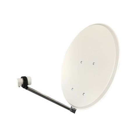 Parabole 65 acier - Blanche - Click-Clack + LNB (1/5)