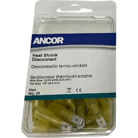 connecteur thermique ancor male heat shrink connector étanche adhésif