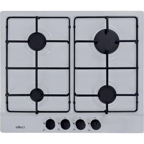Elleci Style 60 G68 Blanc Encastrable 58 cm Gaz 4 Brûleurs (1/2)