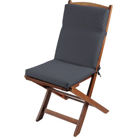 Homemaison – Coussin extérieur 40x90 cm – Dossier et assise déhoussables – Tissu imperméable et résistant aux UV – Fixation par sangles ajustables