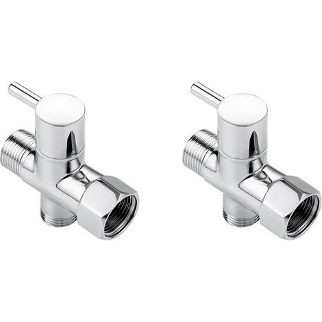Convient aux raccords en T utilisés dans les bains de siège, aux raccords en T en laiton avec vannes d'arrêt, aux raccords en T 7/8" x 7/8" x G1/2, convient aux pulvérisateurs. (1/4)