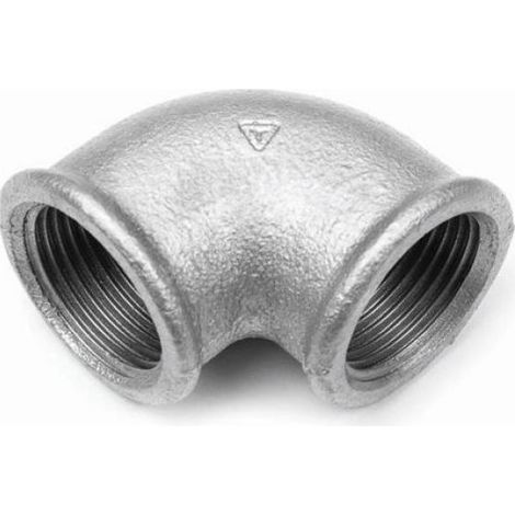 Coude Galvanisé 3/8 Pouces - Pour Eau Chaude Froide et Chauffage Central - 1 Pièce