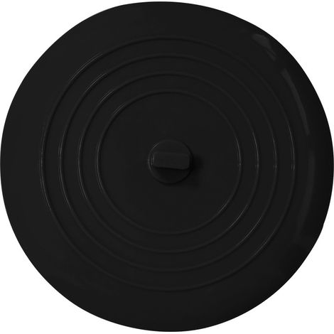 Lot De 2 Bouchons De Vidange en Silicone, Bouchons D'évier, Bouchon Baignoire, 15 cm, pour Évier De Cuisine, Baignoire, Noir