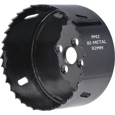 Lame de scie cloche 92 mm pour trou de maïs en acier inoxydable, acier au carbone et acier bi-métal robuste 9,2 cm (1/5)